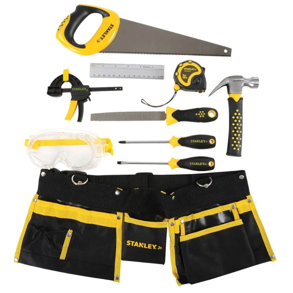 Kid's Stanley 10-Piece Tool Set with Tool Belt