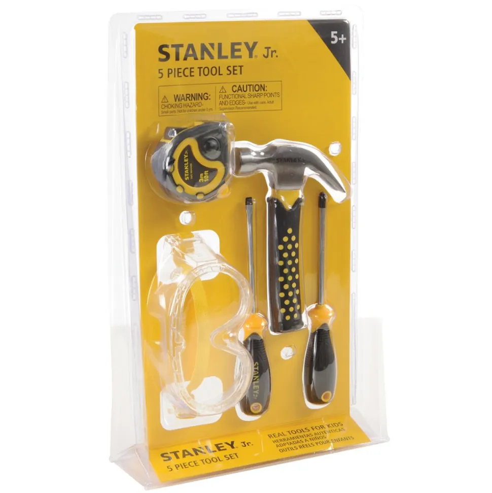 Kid's Stanley Toolbox with 5-Piece Tool Set