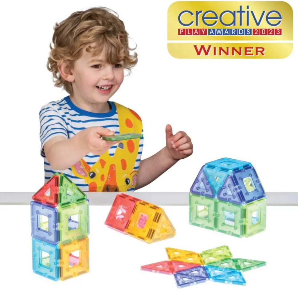KinderMag Translucent Starter Set Magnetic Building 48 Pieces