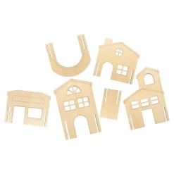 Kindertown Buildings and Roads Wooden Construction Sets