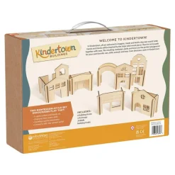 Kindertown Buildings and Roads Wooden Construction Sets