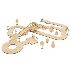 Kindertown Buildings and Roads Wooden Construction Sets