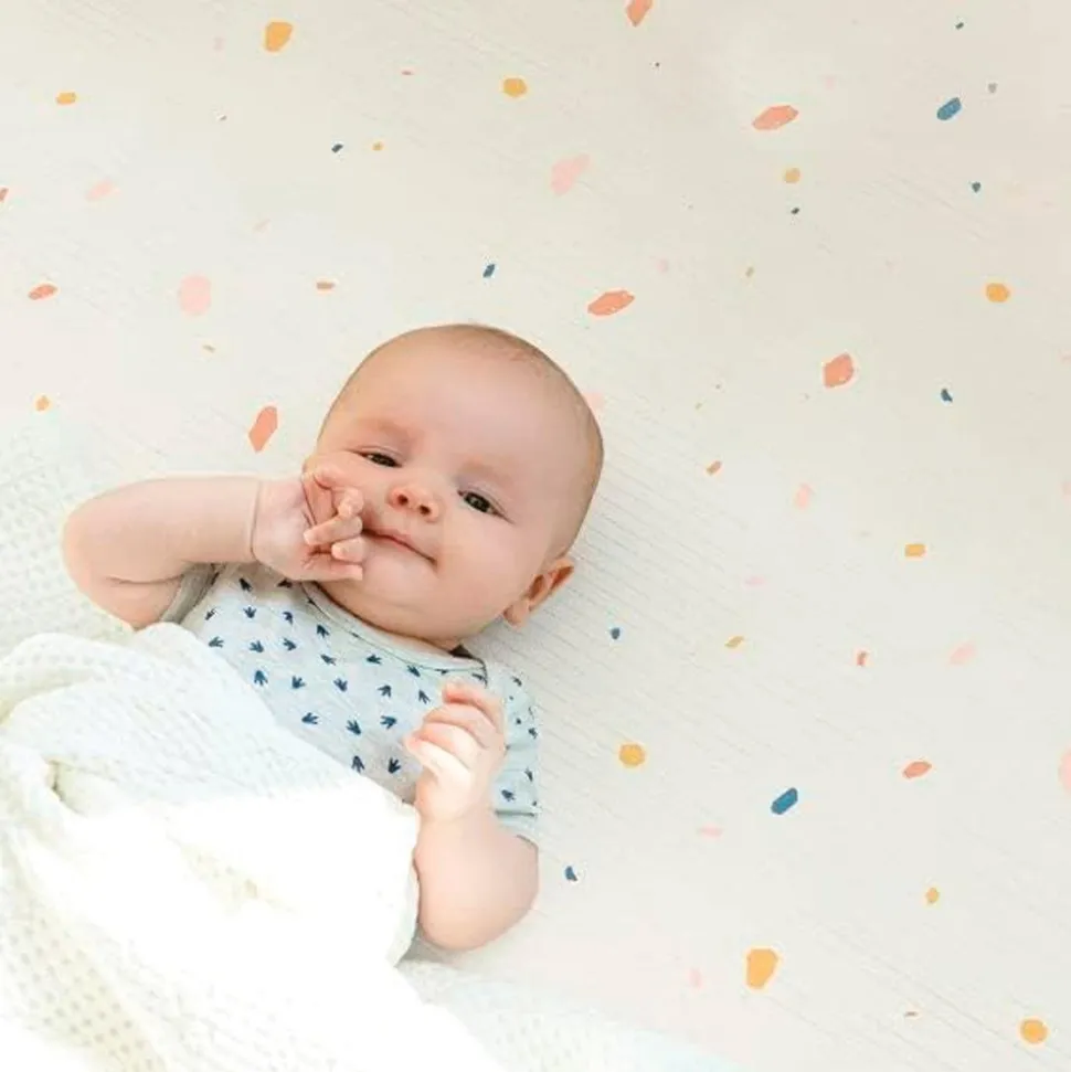 LaPure™ Soft Play Mat Double-sided Jelly Terrazzo & Sage Beige