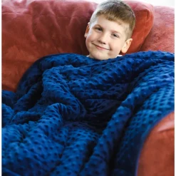 7lb Weighted Sensory Blanket Blue & Green