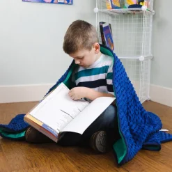 7lb Weighted Sensory Blanket Blue & Green