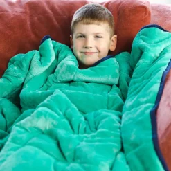 7lb Weighted Sensory Blanket Blue & Green