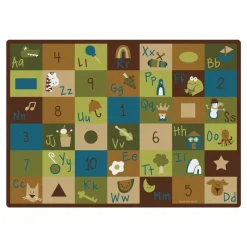 Learning Blocks Carpet Nature 8'4