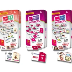 Learning Dominoes Emotions, Rhyming Words and Ten Frame Games