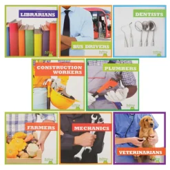 Let's Learn About Community Helpers Paperback Books Set of 8