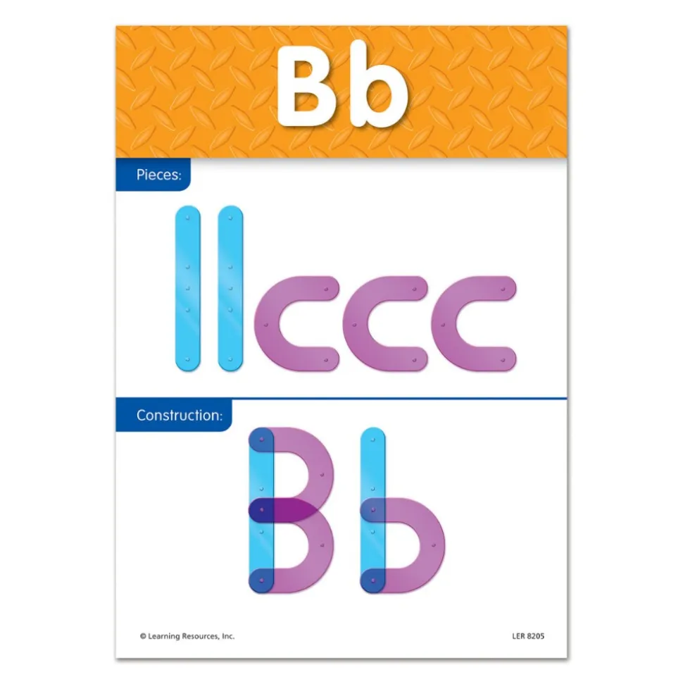 Letter Construction Activity Set 60 Pieces