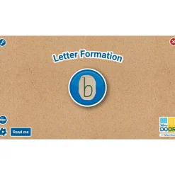 Letter Formation Software for Large Screens and Tablets