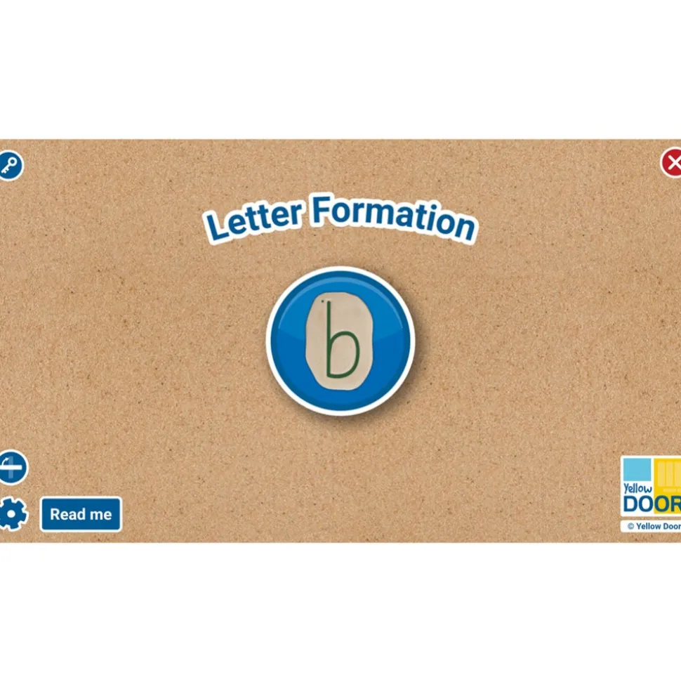 Letter Formation Software for Large Screens and Tablets