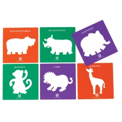 Life Science Stencils of Bugs and Animals Set of 24