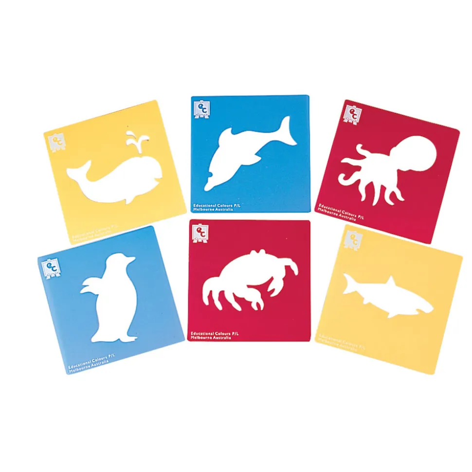 Life Science Stencils of Bugs and Animals Set of 24