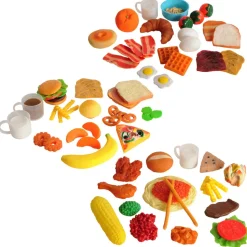 Life-Size Pretend Play Breakfast, Lunch, and Dinner Meal Sets