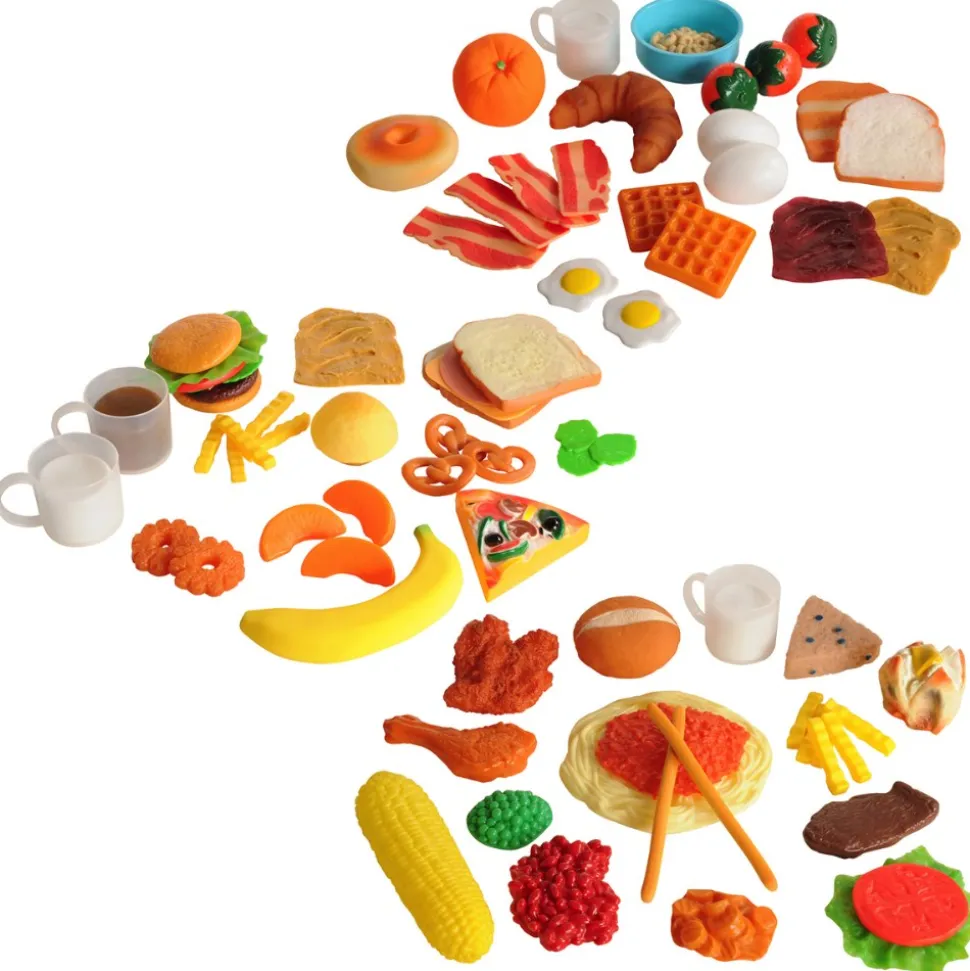 Life-Size Pretend Play Breakfast, Lunch, and Dinner Meal Sets