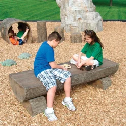 6' Log Bench
