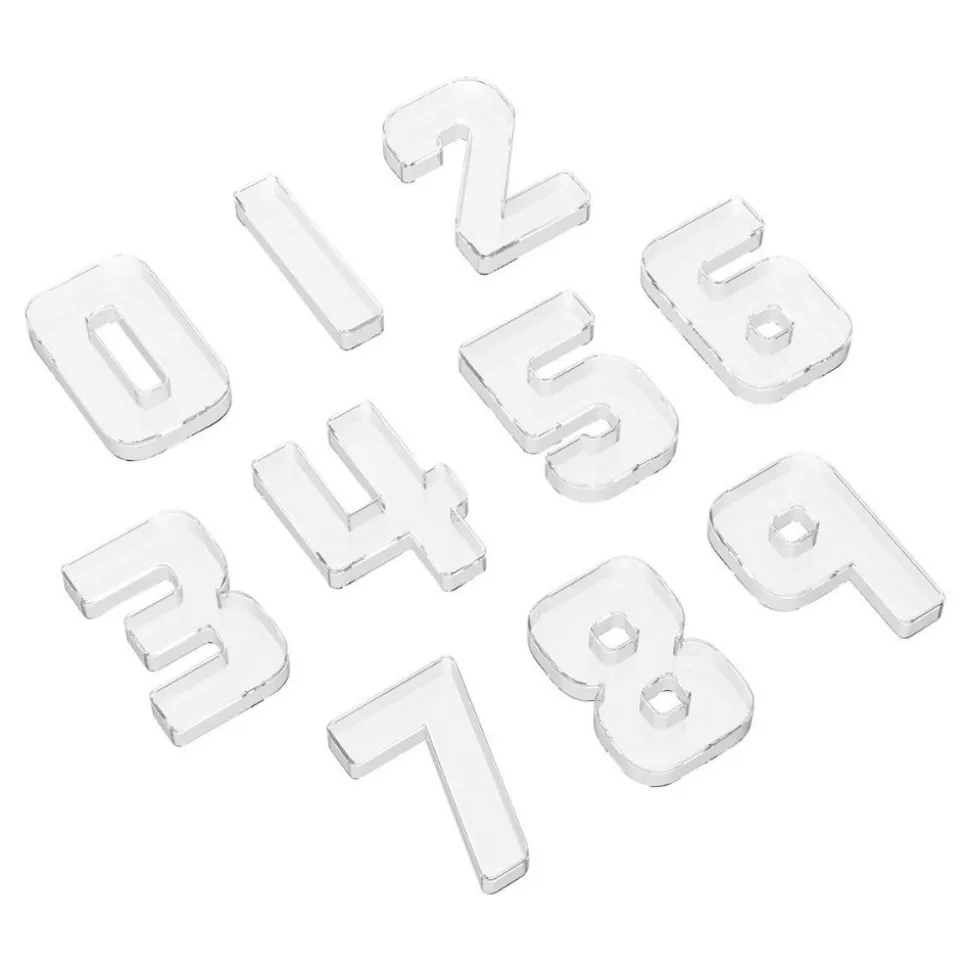 Loose Parts Number Trays Set of 10