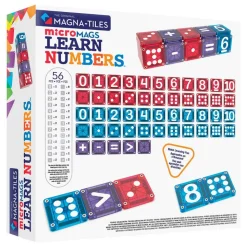 MAGNA-TILES® microMAGS LEARN Numbers™ 56 Piece Set