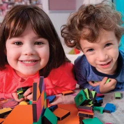 Magnetic Building Shapes and Board 54 Pieces