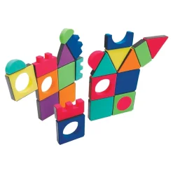 Magnetic Building Shapes and Board 54 Pieces