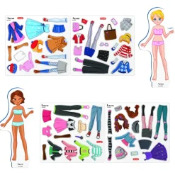 Magnetic Fashion Dolls Best Friends Playset