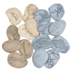 Magnetic Matching Aquatic Life Fossil Stones Set of 8