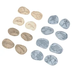Magnetic Matching Aquatic Life Fossil Stones Set of 8