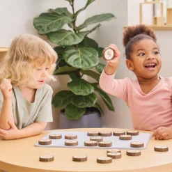 Magnetic Wood Cookie Counters 21 Pieces