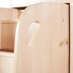 Maple Changing Table with Stairs