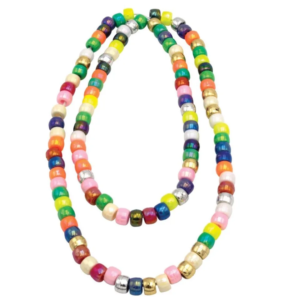 Metallic 6mm Pony Beads 1,500 Pieces