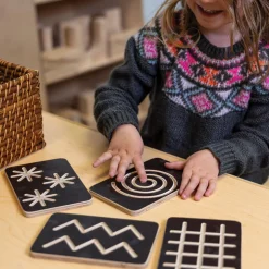 Mini Black Wooden Handwriting Boards Set of 13