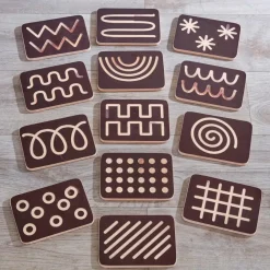 Mini Black Wooden Handwriting Boards Set of 13