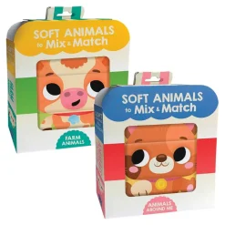 Mix and Match Interactive Cloth Books Set of 2