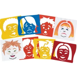 Mix & Match Illustrating Emotions Stencils