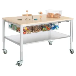 Mobile Rectangle Makerspace Table