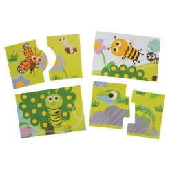 Montessori Double-Sided Puzzles with Textures