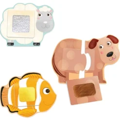 Montessori Tactile Animal Puzzle Game