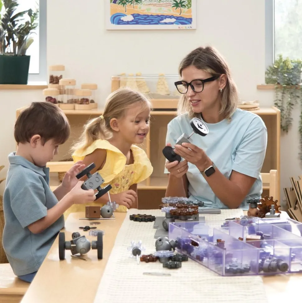 Motors and Magnets Loose Parts STEM Kit 178 Pieces