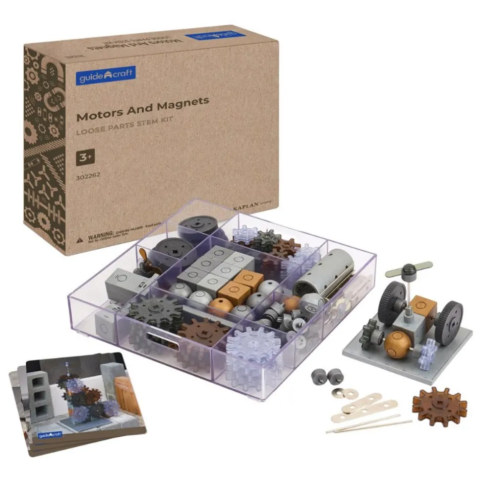 Motors and Magnets Loose Parts STEM Kit 178 Pieces