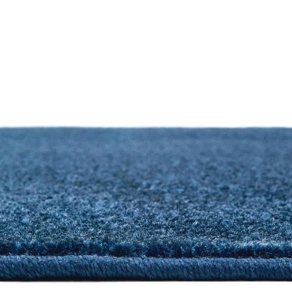 Mt. St. Helens Solid Color Carpet Blueberry Blue 8'3" x 11'8" Oval