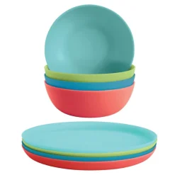 Multi-color Plates and Bowls