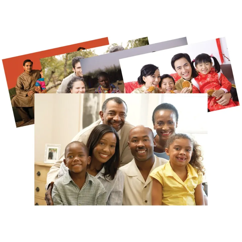 Multicultural Families of the World Posters Set of 8