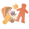 Multicultural People Paper Shapes
