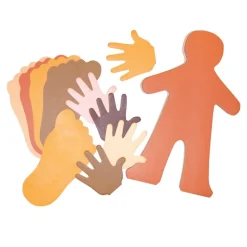 Multicultural People Paper Shapes