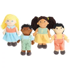 Multicultural Soft Dolls Set of 4