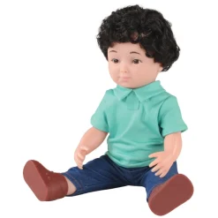 16" Multiethnic Boys and Girls Dolls Poseable Body and Hair