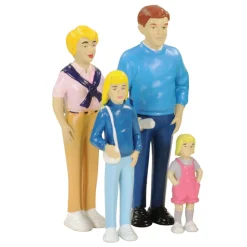 Multi-Generational Block Family Play Set Caucasian