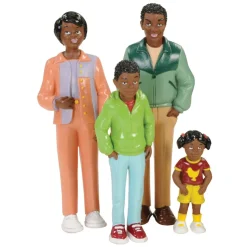Multi-Generational Block Family Play Set African-American