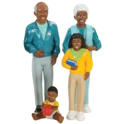 Multi-Generational Block Family Play Set African-American